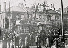 Tram Derailed at the Langham c1906